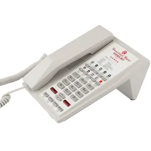 <span class=keywords><strong>Téléphone</strong></span> analogique filaire de luxe noir pour chambre d'hôtel, nouveau modèle avec numérotation grand format et fonction étanche - Product Image 3