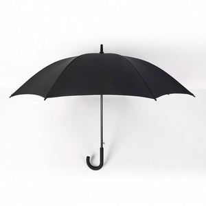 Long-handled Folding Golf <b>Umbrella</b> Curved Handle Semi-automatic Open Straight Shaft Business Gift Customizable logo Promotional - Product Image 4