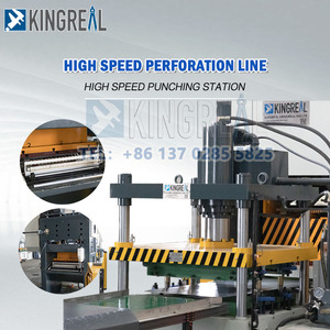 Vollautomatische falsche Deckenherstellungsmaschine Metall-Deckenfliesen-Produktionslinie Deckenplattenpresse 120 Tonnen Lochwerk - Product Image 3