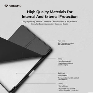 Support en cuir PU étui de protection pour tablette mince pour iPad Pro 11 iPad Pro 12.9 2021 housse de protection rigide au toucher doux pour tablette - Product Image 5