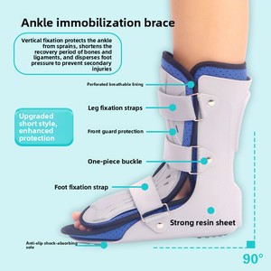 Attelle de <span class=keywords><strong>cheville</strong></span> médicale réglable à succès pour la récupération, soutien post-opératoire pour fractures et entorses - Product Image 2