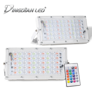 Dingdian LED 50 Wát điều khiển từ xa RGB đèn pha đầy màu sắc đèn cho công viên quảng trường Đài phun nước ngoài trời trang trí chiếu sáng cảnh quan - Product Image 2