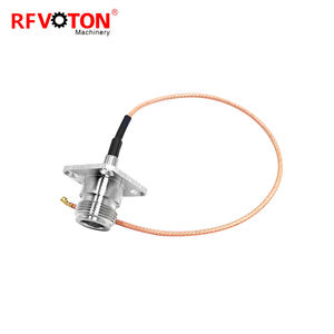 50 Ohm N tipo femmina Jack flangia pannello montaggio a U.fl UFL con RG178 <span class=keywords><strong>RG</strong></span> 178 RF coassiale Pigtail prolunga cavo - Product Image 3