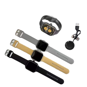 Montre connectée C20 Pro, design carré, écran IPS, étanche IPX-6, bracelet en caoutchouc, répondre aux appels, suivi de la fréquence cardiaque, <span class=keywords><strong>calendrier</strong></span>, tracker d'activité magnétique - Product Image 1