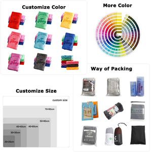 Custom 400 gsm sport handdoek voor gym, club, voetbal, basketbal, team, rally, sublimatieprint, microvezel - Product Image 4