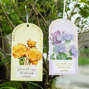 10 hojas de pegatinas de cristal PET, pegatinas románticas de flores rosas, <span class=keywords><strong>literatura</strong></span> y arte, Scrapbooking, papelería diy, 199x109mm - Product Image 4