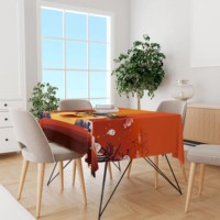 Nappe carrée en PVC imperméable, moderne et écologique, personnalisée pour la décoration de fête d'Halloween