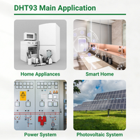 DHT93-1ASTF1-DC24V T93 CQC TUV RoHS TV-10 40A 2HP Relay Daya Sambung Cepat Peralatan Rumah Pintar Sistem Tenaga Fotovoltaik