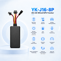 Pelacak GPS Berkabel YK-J16-8P 4G LTE+2G untuk Dashboard, Pelacakan Kendaraan Real-Time, Pemutus Bahan Bakar Jarak Jauh, Alarm SOS, Pemantauan Suara