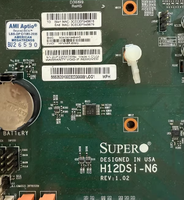 Motherboard Supermicro H12DSI-N6 Berkinerja Tinggi - Mendukung Dual AMD EPYC 7003/7002, 4TB DDR4 3200MHz, PCIe 4.0 untuk Pusat Data