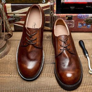 Chaussures décontractées XuanWu A603 2026 rétro britanniques faites à la main en cuir véritable à motif léopard, isolantes et désodorisantes - Product Image 2