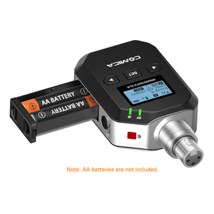 Micrófono Inalámbrico <span class=keywords><strong>CoMica</strong></span> WM200/300-XLR, Micrófono UHF de 96 Canales con Interfaz Cannon, Transmisor XLR Metálico con Emparejamiento Automático de Canales IR - Product Image 6