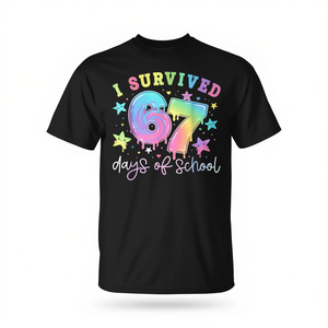 Camiseta con meme de "Sobreviví a 67 días de escuela" para profesores y estudiantes - Product Image 2