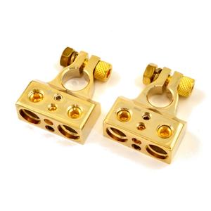 Conectores de terminal de batería de <span class=keywords><strong>coche</strong></span> de aleación de 12-48V calibre 0/2/4/8 AWG abrazaderas de terminal de batería Negativo Positivo cabezales de batería de Audio de <span class=keywords><strong>coche</strong></span> - Product Image 6