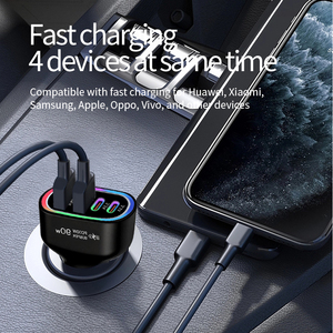90W Car Charger Fast Charging Mobile Phone Power Charger PD Quick Car Charger For Multiple Device - Product Image 5