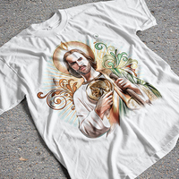 Transferts DTF prêts à poser, étiquettes religieuses Jésus, logo personnalisé, vinyle HTV, plastisol, autocollant de transfert thermique DTF pour t-shirts