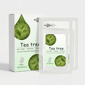 Mascarilla Facial de Árbol de Té Biofermentado Avanzado, Alta Absorción, Hidratante, Calmante, Reparadora, Sin Aditivos - Product Image 1