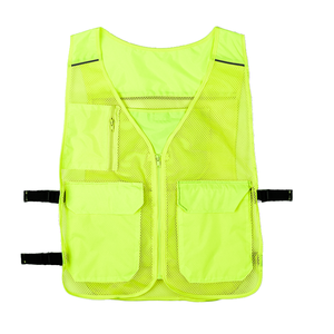 Gilet de sécurité réfléchissant rafraîchissant haute visibilité avec poches à glace, vêtements de travail haute visibilité pour la circulation, la construction et les travaux extérieurs, en polyester, conforme à la norme ANSI Classe 2 - Product Image 5