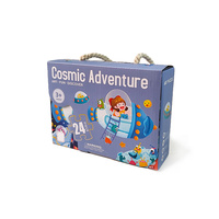 Puzzle personnalisé en carton gris pleine couleur pour adultes et enfants, jeu de puzzle Aventure Cosmique, impression à la demande