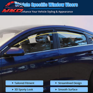 สำหรับฮุนได โซนาต้า ปี 15-19 ชุดบังแดดอะคริลิคสไตล์มูเก้น ป้องกันแดดฝน 4 ชิ้น - Product Image 3