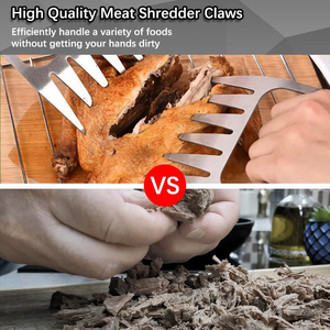 مجموعة من 2 مخالب من الفولاذ المقاوم للصدأ لتمزيق لحم الخنزير وسحق الدجاج - Product Image 4