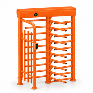 Portillon tournant bidirectionnel pleine hauteur anti-écrêtlement avec lecteur biométrique RFID pour la sécurité des entrées de communautés et d'entreprises - Product Image 2