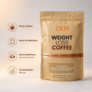Caffè con Collagene, L-Teanina, L-<span class=keywords><strong>Carnitina</strong></span> <span class=keywords><strong>e</strong></span> Funghi 180g Formula Dietetica - Product Image 2