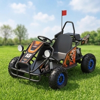 Go Kart Eléctrico Tipo Dune Buggy con Transmisión por Cadena, 500W de Potencia y Velocidad Máxima de 40km/h para Niños, Carreras al Aire Libre