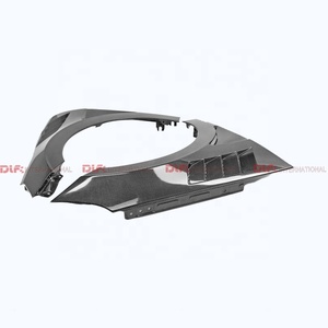 Cản trước carbon tùy chỉnh mới cho Hyundai Elantra/Avante N (CN7) 21+ kiểu DLF-<span class=keywords><strong>V</strong></span>, chất liệu sợi carbon, có lỗ thông hơi - Product Image 2