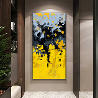 Lukisan Minyak Abstrak Mewah Gambar dan Poster Dinding Karya Seni Pop Gaffiti untuk Dekorasi Rumah Cuadros Ruang Tamu Kanvas Dekorasi