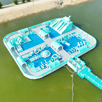 Parc aquatique gonflable flottant, aire de jeux gonflable, usage commercial intérieur/extérieur