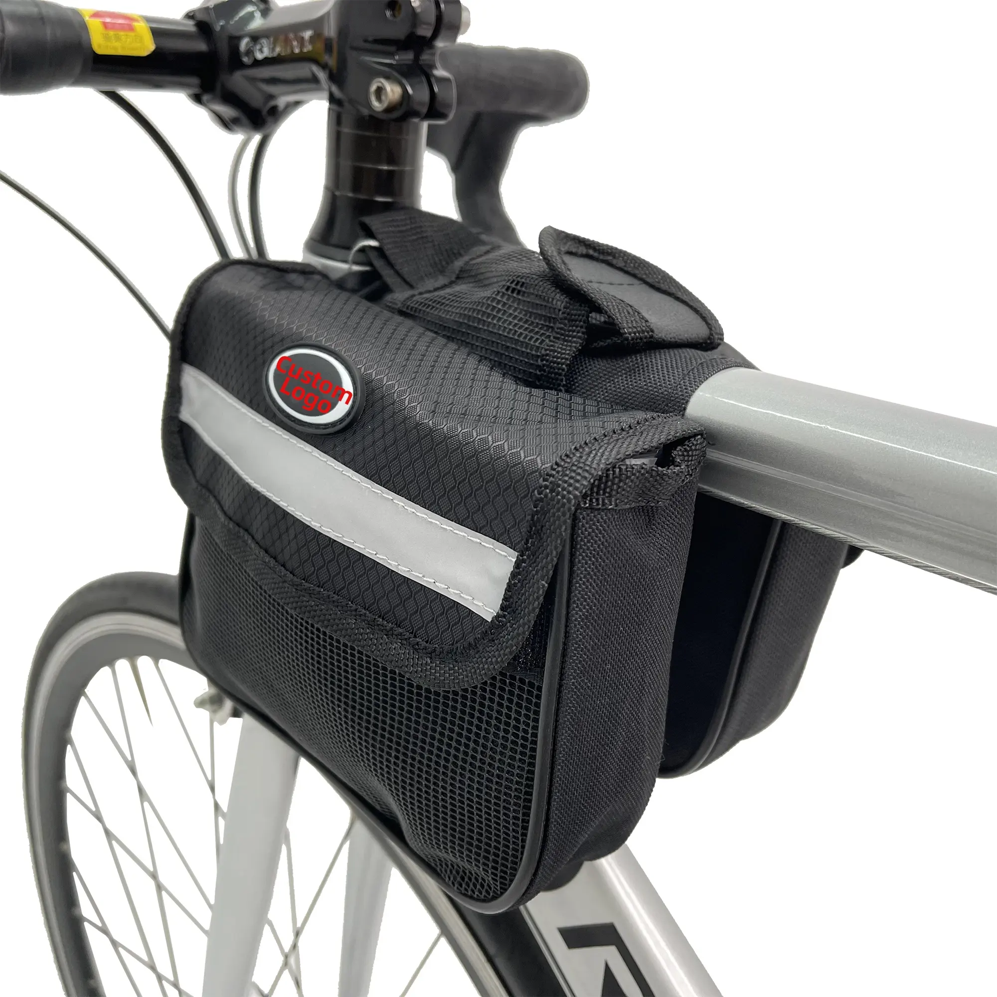REYGEAK Factory Price Bike bag Bicycle Frame Bag Rainproof Front Bracket Package Waterproof Bag Outdoor Travel Storage Cycling