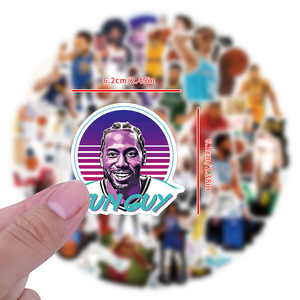 50 Uds <span class=keywords><strong>NBA</strong></span> Basketball Star álbum <span class=keywords><strong>de</strong></span> recortes Graffiti DIY pegatinas taza decorativa guitarra portátil equipaje vinilo pegatinas impermeables - Product Image 3