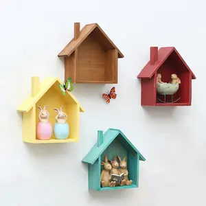 Estante decorativo de madera para colgar en la pared del hogar, estante de exhibición de productos para niños y sala de estar