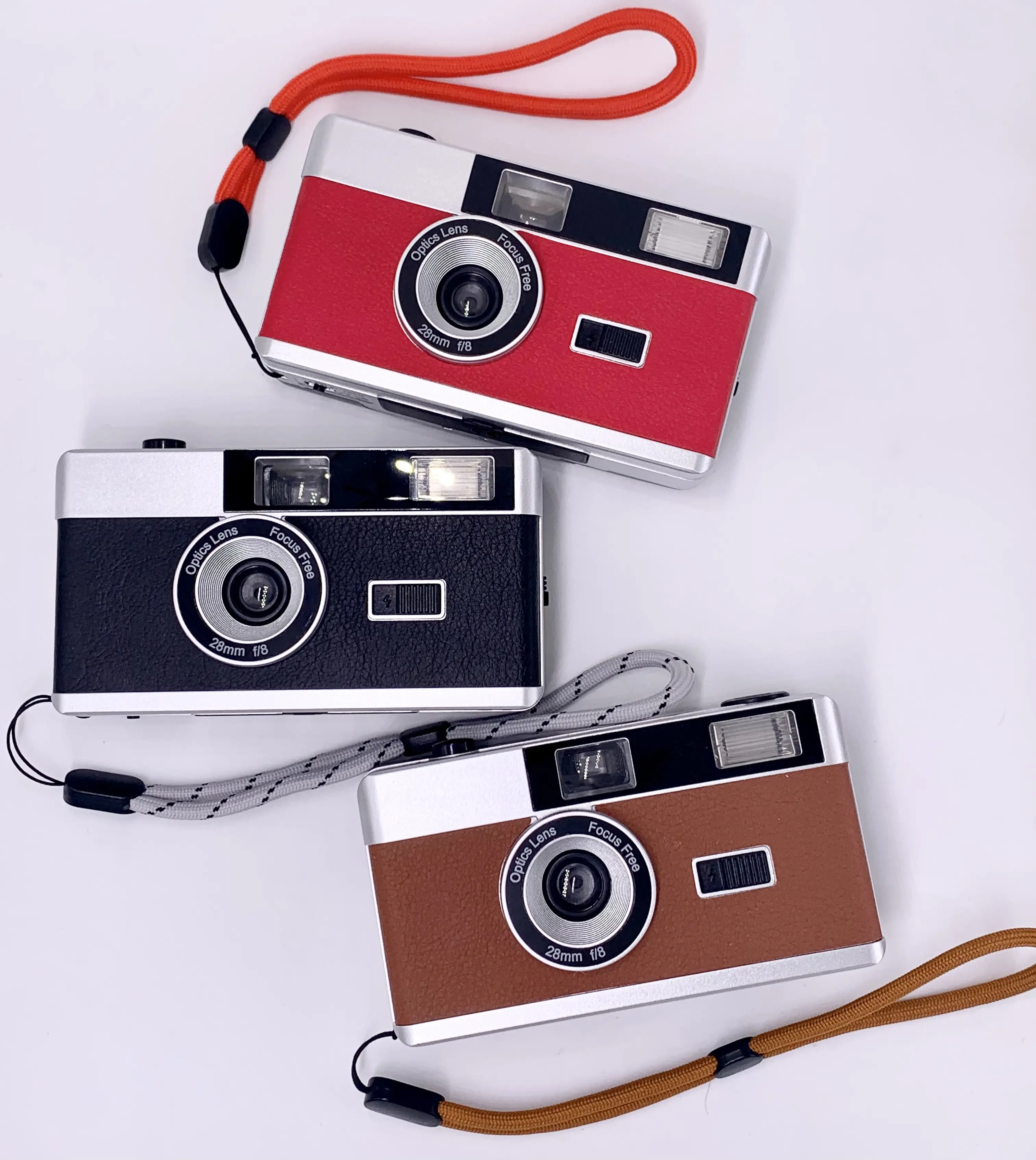 New design OEM custom non disposable classic manual fuji kodak vintage retro 35mm m35 colorful reusable film camera with flash