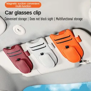 Universal 3-in-1 klip kacamata <span class=keywords><strong>Visor</strong></span> mobil Pemegang dan penerimaan Organizer Interior otomotif klip gantungan - Product Image 3