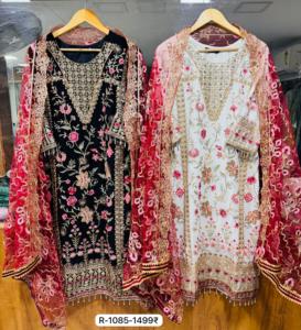 Costume pakistanais prêt-à-porter avec broderie lourde Salwar Kameez pour les festivals et les occasions spéciales, provenant d'un fournisseur indien - Product Image 2
