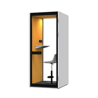 Cabine téléphonique individuelle moderne Comine avec isolation acoustique pour hôtels et entrepôts – Pod de bureau intérieur