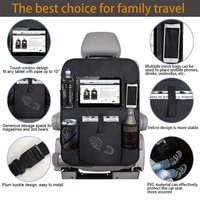 Organisateur de rangement pour siège arrière de voiture en tissu durable de luxe avec support pour tablette pour les jouets des enfants
