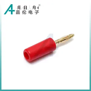 JIALUN Gold Plated Brass Banana Plug Mini 2mm Copper Banana Plug Connector