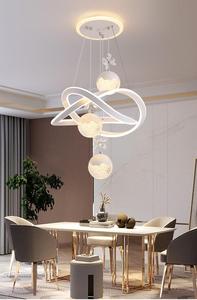 إضاءة تجارية مخصصة ديكور سوبر ماركت مكتب معلق الألومنيوم قلادة الصمام أضواء حلقة - Product Image 3