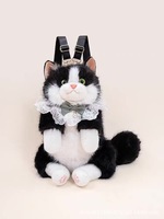 Nouveau Sac à dos en peluche chat Ragdoll de simulation, blanc, gris, noir, personnalisé en usine