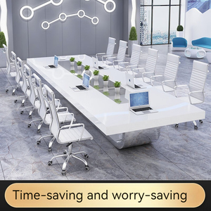 Conjunto <span class=keywords><strong>de</strong></span> Muebles <span class=keywords><strong>de</strong></span> Oficina <span class=keywords><strong>de</strong></span> Madera <span class=keywords><strong>para</strong></span> Sala <span class=keywords><strong>de</strong></span> Conferencias, Mesa <span class=keywords><strong>de</strong></span> <span class=keywords><strong>Reuniones</strong></span> Moderna con Sillas <span class=keywords><strong>para</strong></span> Uso en Hoteles - Product Image 5