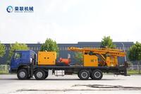Plateforme de forage diesel montée sur camion Frontier CRL200 avec moteur et pompe, profondeur de forage de 200 m pour le forage de puits d'eau