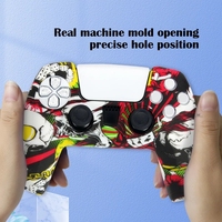 Coque en silicone antidérapante Data Frog pour manette PlayStation Dualshock 5 PS5, capuchon de protection pour joystick pour DualSense