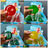 Nouveau Jouet Promotionnel : Balle à Presser en Forme de Fruit (Pastèque), Effet Glaçon/Sable, Jouet Sensoriel Anti-Stress pour Enfants