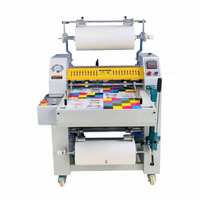 Machine à plastifier A2 simple face thermique 490mm taille de stratification automatique machines de traitement du papier avec lampe chauffante unique