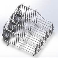 Cage de gestation pour porcs en acier galvanisé à chaud durable, enclos pour porcs avec mangeoire, enclos pour truies, enclos de mise bas pour équipement d'élevage porcin