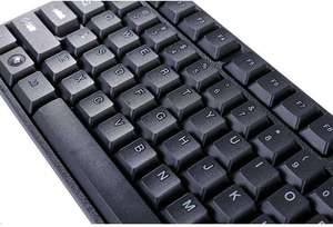 Teclado de Membrana para Oficina, Negocios, 104 Teclas, Cableado, Totalmente Negro, USB, Teclas Multimedia - Product Image 4