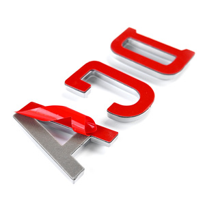 Emblema 3D Cromado ABS para Coche, Letras y Números en Relieve, Impermeable, Autoadhesivo, Pegatinas Coloridas del Alfabeto para Decoración de Carrocería - Product Image 6